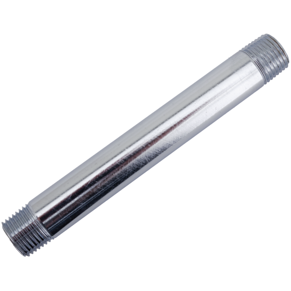 OIL GAUGE INSTALLATION PARTS Chrome plated 1/8 pipe 3" long