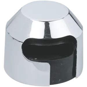 CHROME SOLENOID END COVER GZP Solenoid end cover with rubber boot