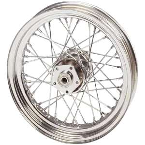 WHEEL ASSEMBLIES DUAL FLANGE Cplt wheel 21" steel hub 5/16 Stainl.spk