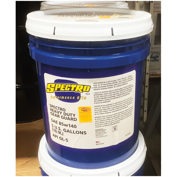 SPECTRO "PREMIUM GEAR GUARD" SAE 85W140 GEAR OIL 18.9Ltr SPECTRO 85W140 gear oil BT