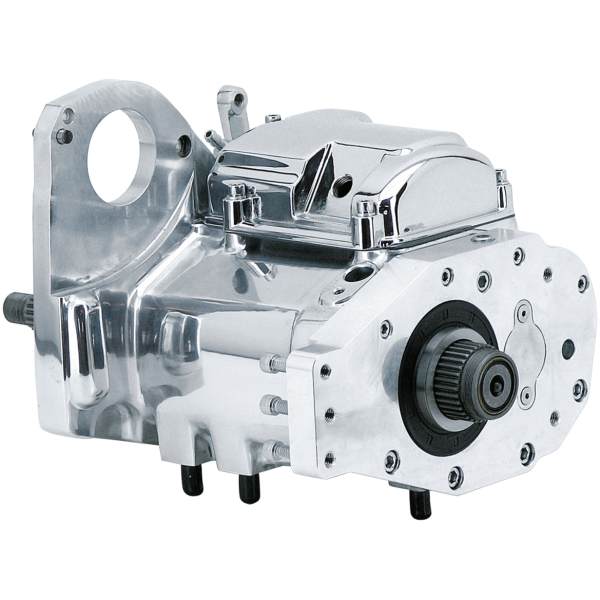 ZODIAC'S TPD RIGHT SIDE DRIVE TRANSMISSIONS TPD RSD 5-speed tranny Softail polished