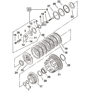 CLUTCH PARTS FOR LATE 1984-1990 SPORTSTER Clutch Center Spring Seat XLl84-90