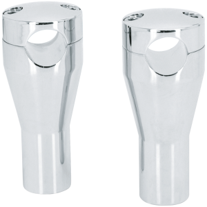 BILLET ALUMINUM RISER SET GZP Riser 4" solid chromed alu T6-606