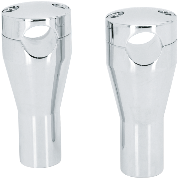 BILLET ALUMINUM RISER SET GZP Riser 4" solid chromed alu T6-606