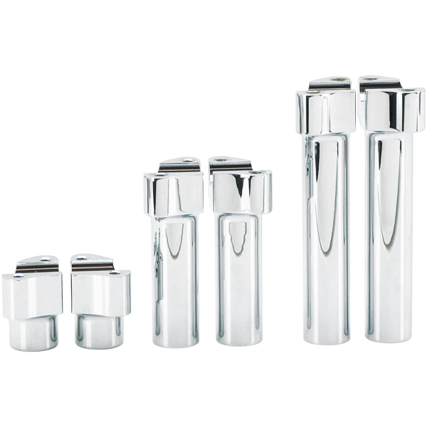 CHROME BILLET ALUMINUM RISERS GZP Chrome Billet aluminum riser set 4.5
