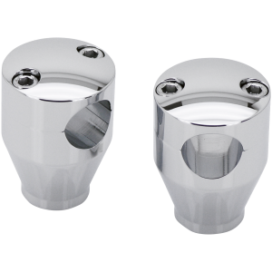 BILLET ALUMINUM ROUND TOP RISERS GZP Riser 2" solid chromed alu T6-606