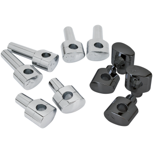 FUSION CHROME BILLET TAPERED OVAL HEAD RISERS