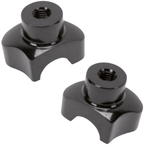 LATE STYLE SHORTY HANDLEBAR RISERS GZP Blk shorty risers 1.7" straight