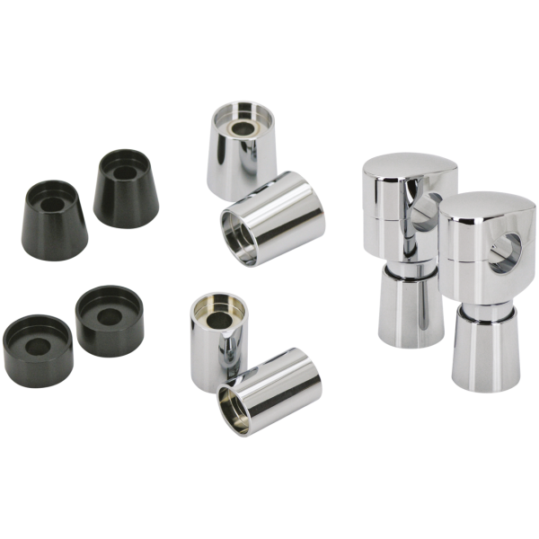 FUSION RISER & T-BAR EXTENSIONS GZP Chr 1/2" tapered riser extension 1"