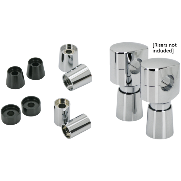FUSION RISER & T-BAR EXTENSIONS GZP Blk 1-1/2" tapered riser extension 1