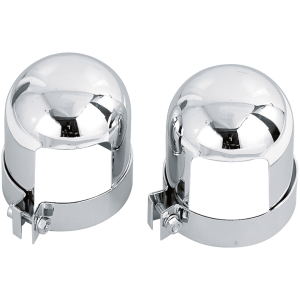 CHROME SHOCK COVERS FOR HARLEY-DAVIDSON GZP Shock covers domed for HD