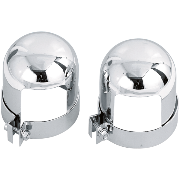 CHROME SHOCK COVERS FOR HARLEY-DAVIDSON GZP Shock covers domed for HD
