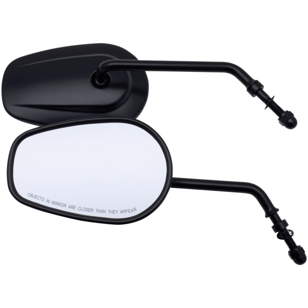 2003-UP STOCK STYLE TAPERED MIRRORS GZP Black tapered mirrors, 5" stem