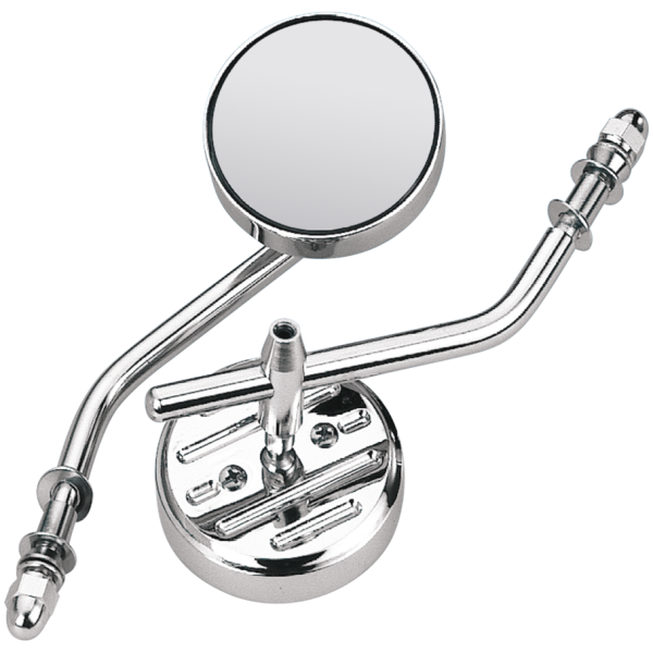 DIE-CAST ROUND MIRROR WITH STEEL STEM GZP Round mirror solid stem RH or LH