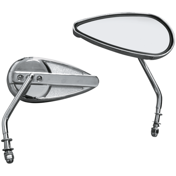 CHROME TEARDROP STYLE MIRRORS GZP Chrome HD style teardrop mirror p