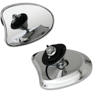 GENUINE ZODIAC TAPERED FAIRING MOUNT MIRRORS GZP Ch radium tprd Frng mirrors FLH14-UP
