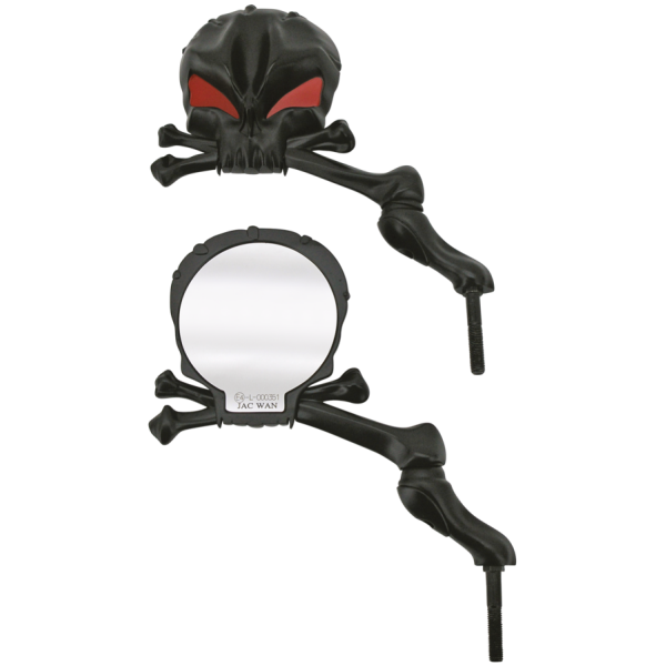 SKULL MANIA MIRRORS GZP Chrome Skull Mania mirrorset
