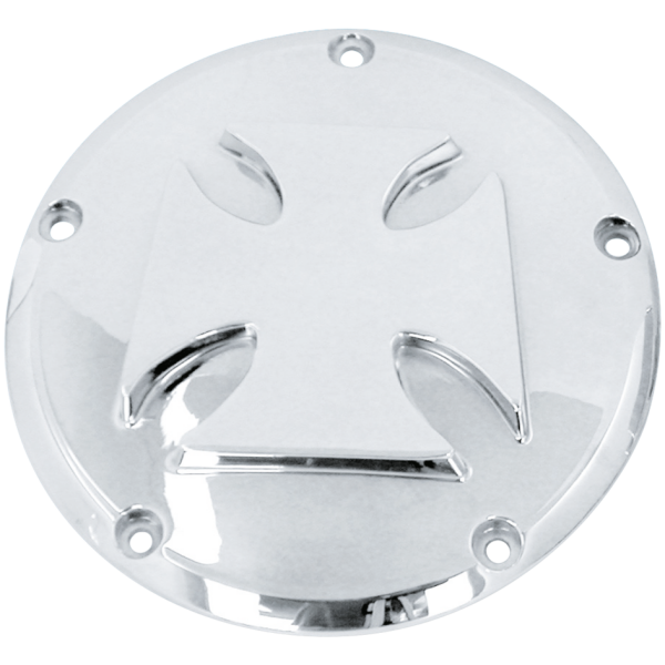 CHROME PLATED ALUMINUM MALTESE CROSS DERBY COVER GZP Chr alu maltese cross derby cover 5h