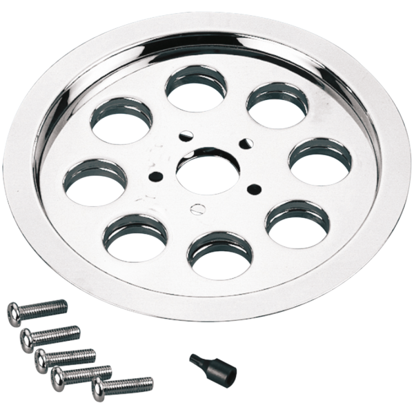 CHROME 8-HOLE REAR WHEEL BELT PULLEY INSERTS GZP Belt sprocket insert Chrome 70T