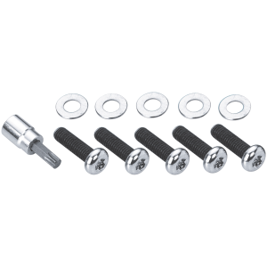 CHROME HARDWARE KIT FOR BELT PULLEYS GZP Chrome pulley/sprocket kit 7/16-14x1