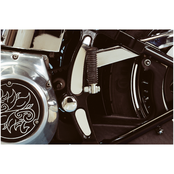 CHROME FRAME ACCENTS FOR SOFTAIL GZP Chrome frame banana inserts F*ST86-0