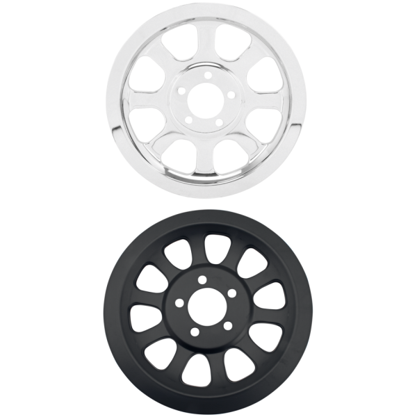 REAR WHEEL BELT PULLEY INSERTS GZP Chrome pulley cover Softail 00-06