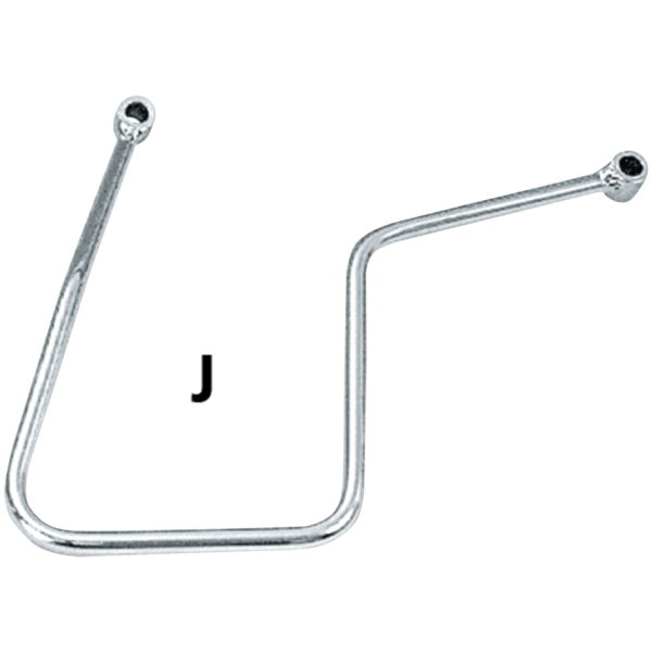 CHROME SADDLEBAG SUPPORTS GZP Saddlebag support kit FX71-86 FL71-8