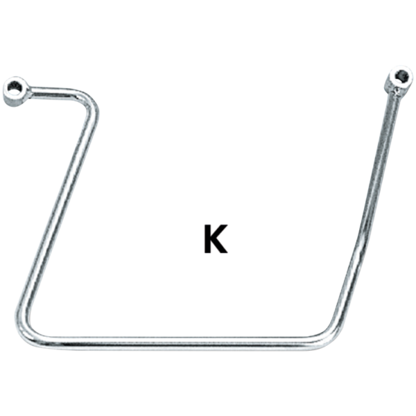 CHROME SADDLEBAG SUPPORTS GZP Saddlebag supports FXD91-17 FXDWG91-