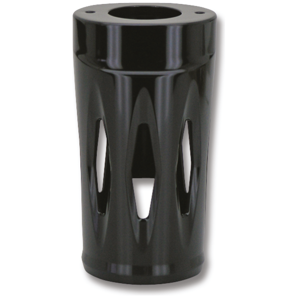GENUINE ZODIAC "PRO-MAX" BILLET ALUMINUM FORK SLIDER COVERS GZP Black Spitfire forkboots FLST86-17