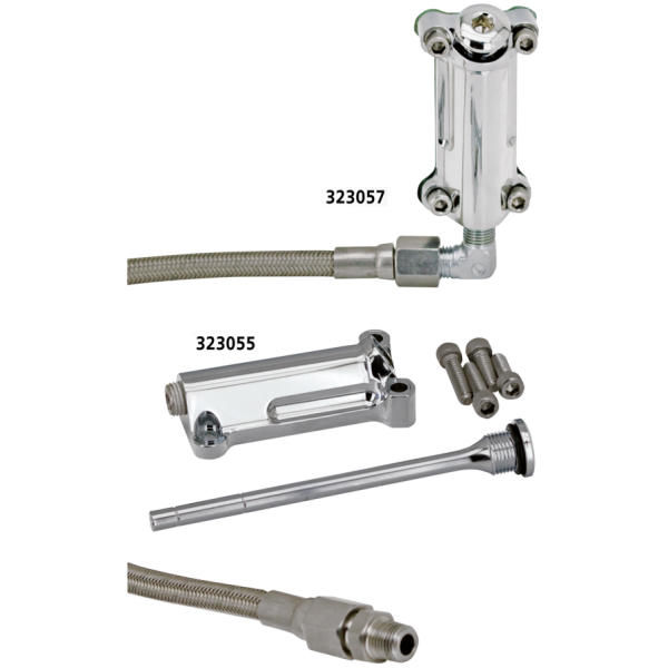 RADIUM CHROME OIL SPOUT KITS FOR TOURING GZP Radium chr oil spout kit FLH/T99-01