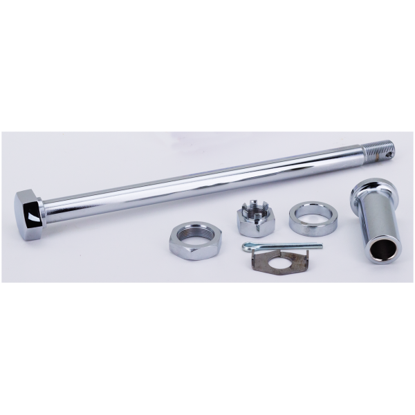 CHROME PLATED FRONT AND REAR AXLES GZP Axle assy rear for FL 67-72, FX 71-7