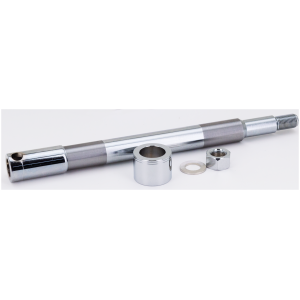 CHROME PLATED FRONT AND REAR AXLES GZP Chrome front axle kit FLST07-up