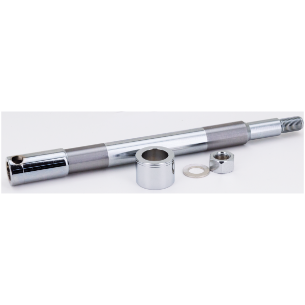 CHROME PLATED FRONT AND REAR AXLES GZP Chrome front axle kit FLST07-up