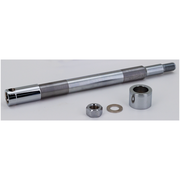 CHROME PLATED FRONT AND REAR AXLES GZP Chrome front axle kit FXST07-up FLH0