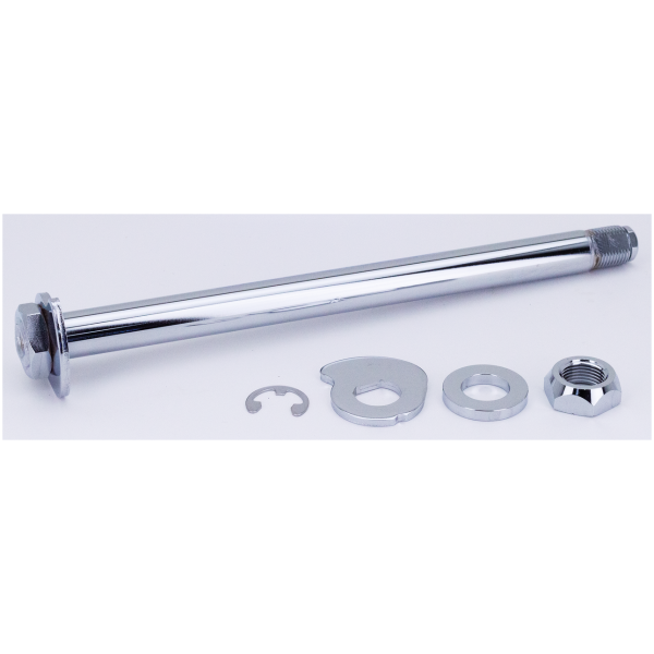 CHROME PLATED FRONT AND REAR AXLES Rear axle kit FLH/T14-up (retro 09-UP)