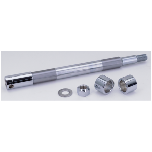 CHROME PLATED FRONT AND REAR AXLES GZP Chr front axle kit FLH/T08-up