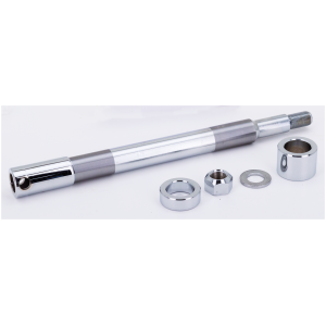 CHROME PLATED FRONT AND REAR AXLES GZP Chr front axle kit FLST08-up