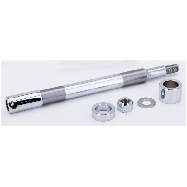 CHROME PLATED FRONT AND REAR AXLES GZP Chr front axle kit FLST08-up