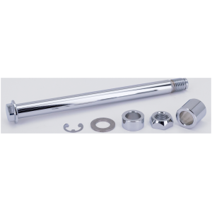 CHROME PLATED FRONT AND REAR AXLES GZP Chr Rear axle kit XL08-up 11.25"