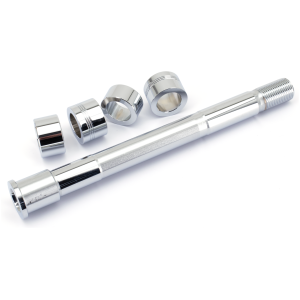 CHROME PLATED FRONT AND REAR AXLES GZP Chr front axle kit ST18-up 9.87" frk