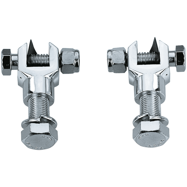 CHROME FOOT PEG CLEVIS SET GZP Chrome footpeg supports w/hardwar