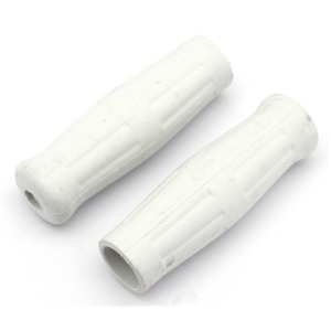 White Vintage soft grips (passar invändig gas)