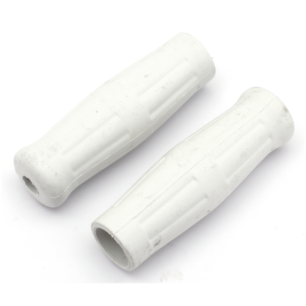 VINTAGE STYLE SOFT GRIPS GZP White Vintage soft grips Int.throttl