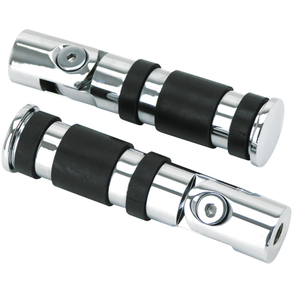 CHROME FOLDING PASSENGER PEGS GZP Chrome folding billet passenger peg