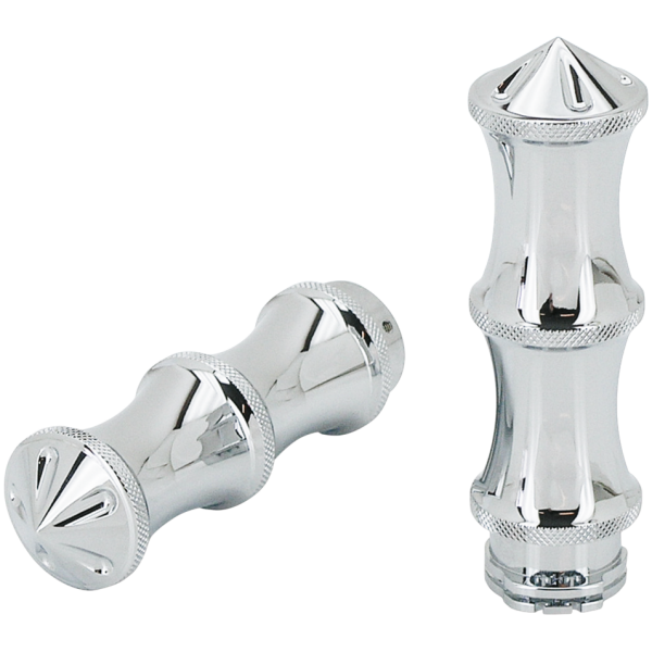 CHROME BILLET MIAMI GRIPS GZP Chromed Miami CNC grip set
