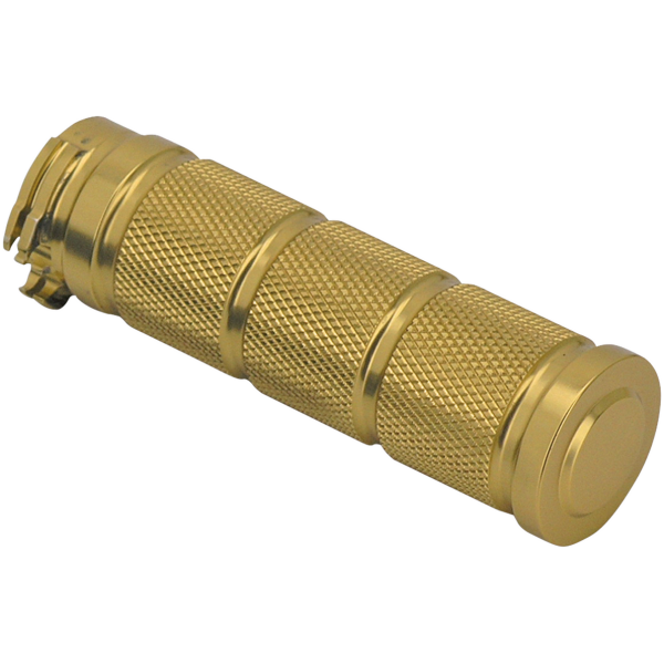 RETRO STYLE KNURLED BILLET ALUMINUM GRIP SETS GZP Retro bronze anodized gripset