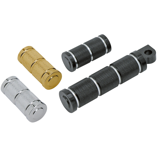 RETRO STYLE KNURLED BILLET ALUMINUM FOOT & SHIFTER PEGS GZP Retro bronze anodized pegset