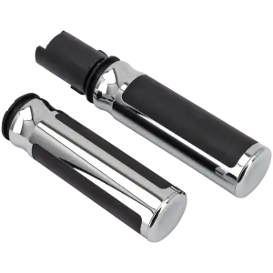 SOLO GRIPS FOR HELIX THROTTLE BY WIRE MODELS GZP Solo chrome grips TBW23-UP
