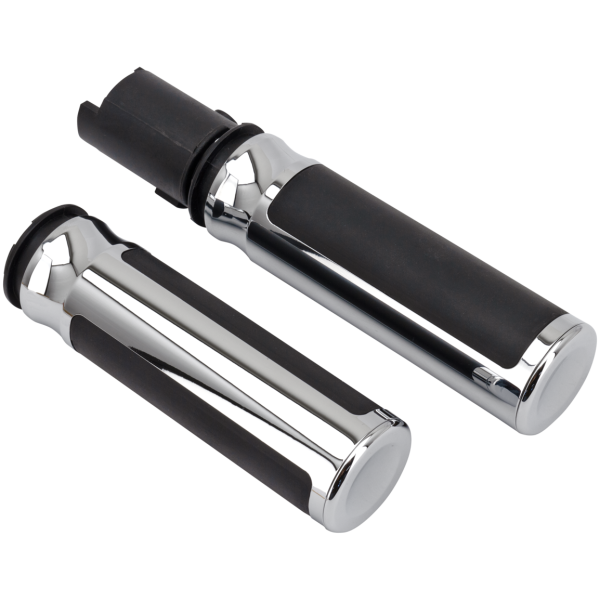 SOLO GRIPS FOR HELIX THROTTLE BY WIRE MODELS GZP Solo chrome grips TBW23-UP
