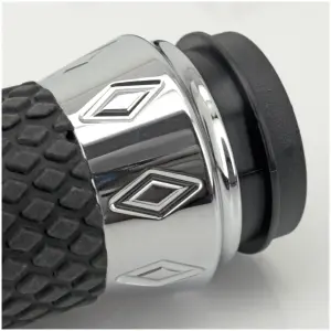 GENUINE ZODIAC ARGYLE GRIP SETS GZP Argyle grip set TBW Chrome